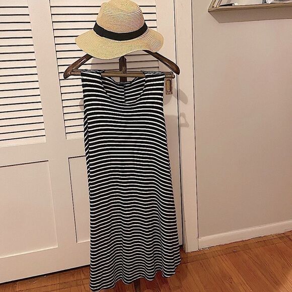 Brandy Melville White Black Striped Alena Dress - Picture 7 of 8
